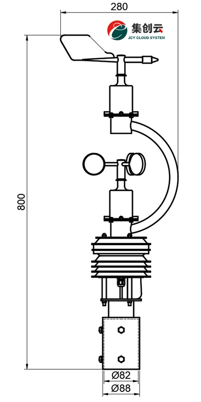 C型一体式气象站(图1)